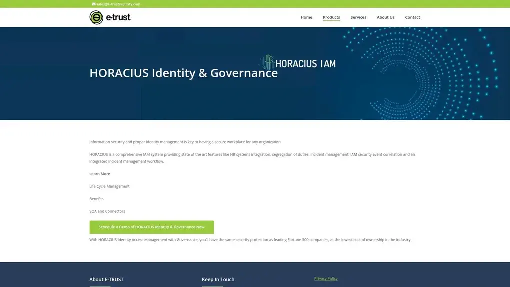 HORACIUS IAM screenshot