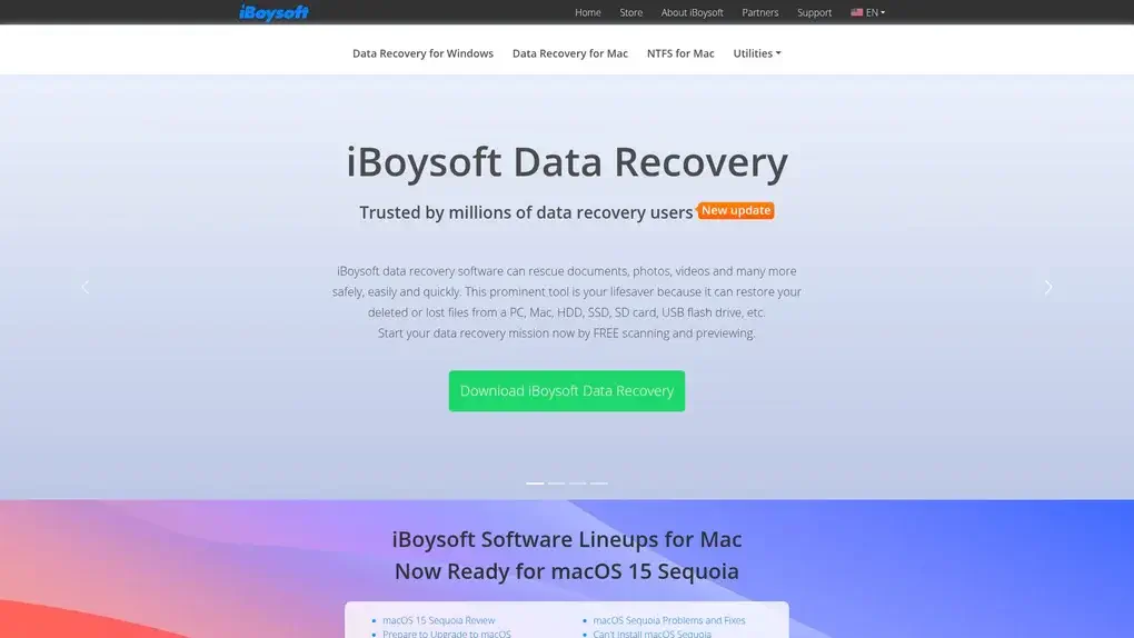 iBoysoft Data Recovery screenshot
