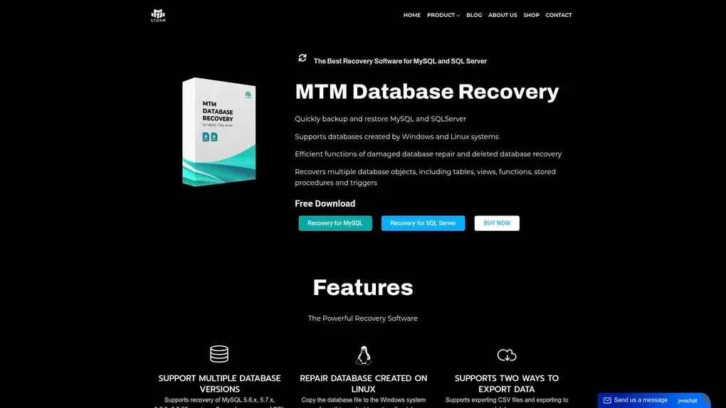 MTM Database Recovery screenshot