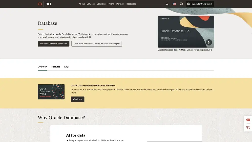 Oracle Database screenshot