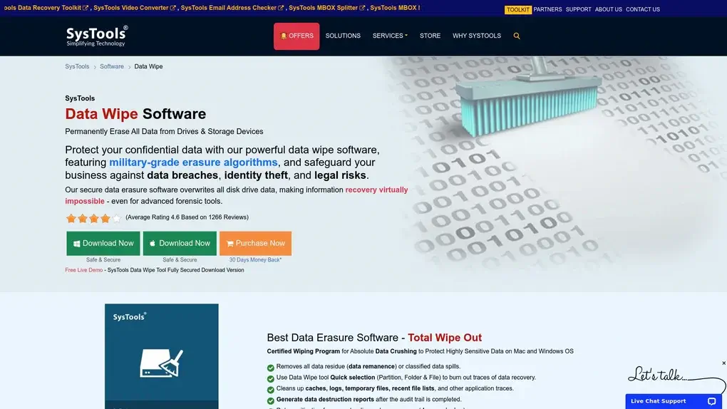 SysTools Data Wipe Software screenshot